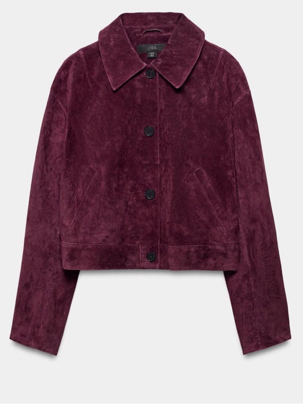 Zara 🆕 100% SUEDE LEATHER JACKET             Size L